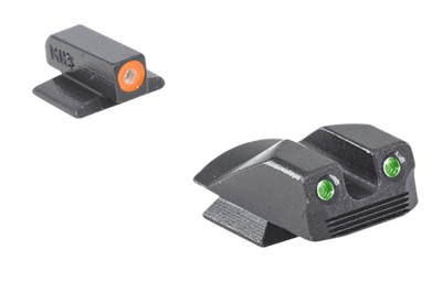 Meprolight Hyper-Bright Tritium Day and Night Sight Front Orange Ring/Rear Green for Kimber Micro/Micro9