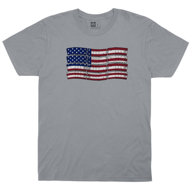 Magpul Industries Corp Pmag-flag, Magpul Mag1180-040-l   Pmag Flag Cot Shirt Lg Slvr
