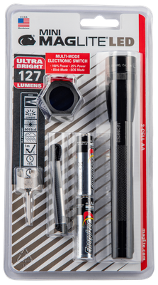 Maglite Mini Maglite, Mlt Sp2201c   Mini 2cell Aa  Combo Pack Black