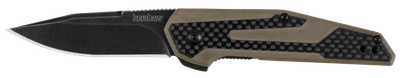 Kershaw Fraxion, Ker 1160tan     Fraxion Black Oxide/tan G10 Cf