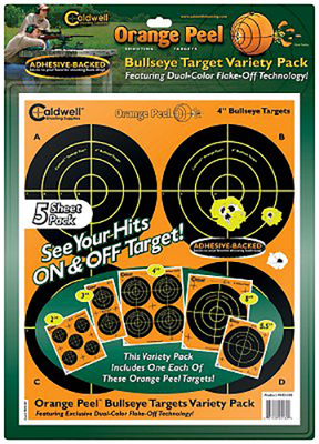 Caldwell Orange Peel, Cald 410864  4in  Op Bulls-eye    10pk