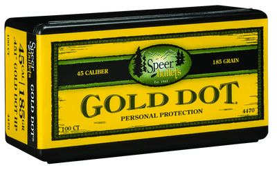 Speer Ammo Gold Dot, Speer 4470 Bull .451 185 Gdhp      100