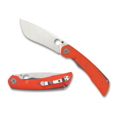 Spyderco Subvert Folder 4.14 in Plain Orange G-10 Handle