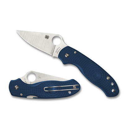 Spyderco Para 3 Folder 2.92 in Blade Blue FRN Handle