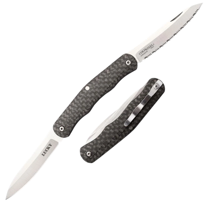 Cold Steel Lucky Folder 2.63 in Blade Carbon Fiber Handle