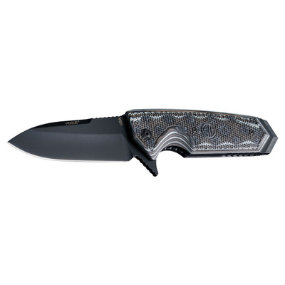 Hogue EX02 3.75in Sig Ext Fold Spear Pt Flip G10 Blk Grey