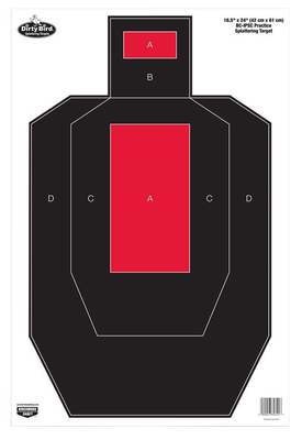 Birchwood Casey 16.5in x 24in BC-IPSC Practice Trgt-100 Pck