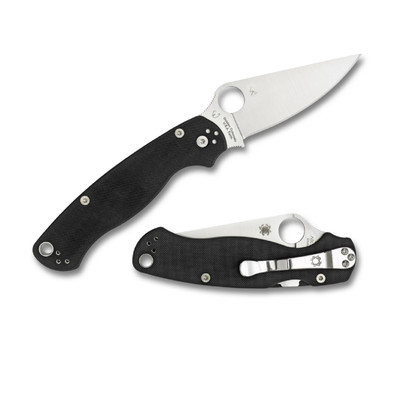 Spyderco Para 2 Folder 3.44 in Plain Blue G-10 Handle