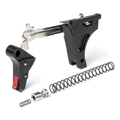 ZEV Pro Flat Trigger Drop G1-3 9mm Black/Red