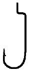 Eagle Claw Lazer Worm Hook Rd Bend 5Pk Plat Black Zs2/0