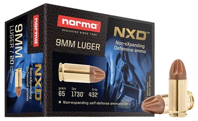 Norma Self Defense 9MM, 65gr, NXD - 20 Rounds [MPN: 611140020]