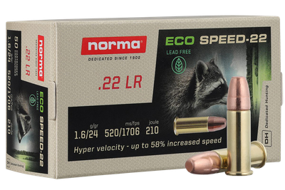 Norma Eco Speed .22LR, 24gr, CPZFN - 50 Rounds [MPN: 2423773]