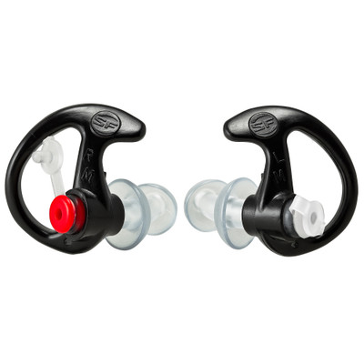 SureFire Double Flanged Filtered Earplugs Med 1 Pair Black