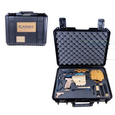 CANIK TP9 METE SFT 9MM 4.46" BARREL 20-ROUNDS BLACK/FLAT DARK EARTH LOADOUT PKG