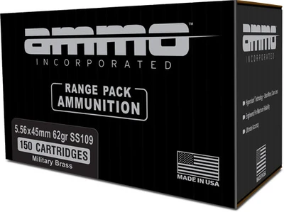 Ammo Inc Signature 5.56X45MM, 62gr, FMJ - 20 Rounds [MPN: 556062SS109A20]