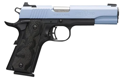 Browning 1911 Black Label 380 ACP 363quot Barrel 10rd Polar Blue Cerakote