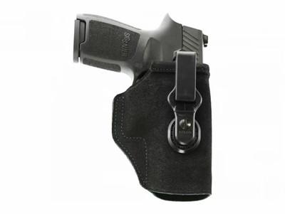 Galco TUC854B Tuck-N-Go 2.0 IWB Black Leather UniClip/Stealth Clip Fits HK VP9 Ambidextrous Hand