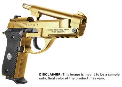 Girsan MC14T Solution 380 ACP 38quot Tip Up Barrel 13 Rounds Gold Finish 1 Magazine Semiautomatic Double ActionSingle Action