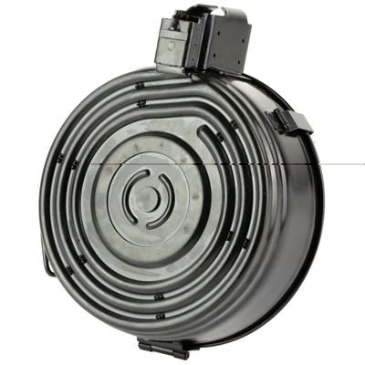 KCI USA INC AK-47 7.62X39MM 75-ROUNDS BLACK STEEL BACK-LOADING DRUM MAGAZINE