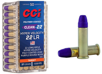 CCI Clean-22 .22 LR, 31gr, LRN - 50 Rounds [MPN: 954CC]