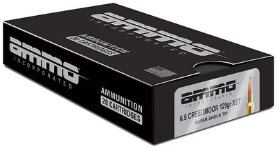 Ammo Inc Signature 6.5 CREEDMOOR, 129gr, SST - 20 Rounds [MPN: 65CM129SSTA20]