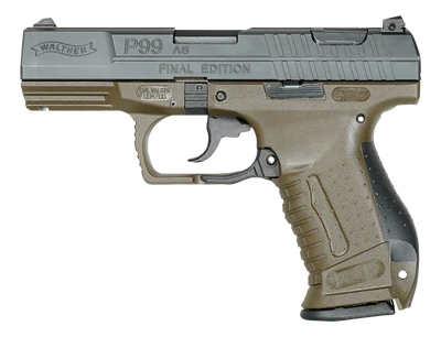 WALTHER P99 9MM 4quot BARREL 15ROUNDS OD GREEN FINAL EDITION