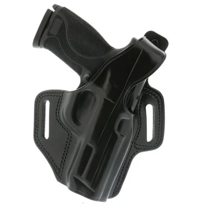 Galco Fletch High Ride Belt Holster Right Hand Leather S&w M&p Shield Black