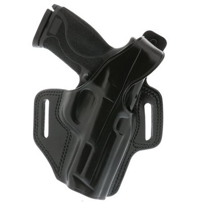 Galco Fletch High Ride Belt Holster Right Hand Leather S&w M&p Shield Black