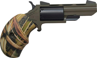 North American Arms Huntsman Minirevolver 22wmr 2quot 5rd Fixed Od Green Wood