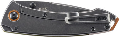 Crkt Tuna 3.22" Fine Edge Black Blade Frame Lock Folding Blade