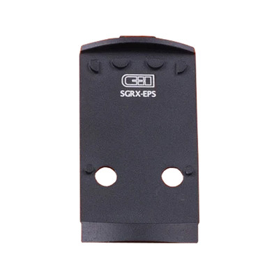 C&H PRECISION WEAPONS, V4, OPTIC MOUNTING PLATE, FITS SIG SAUER P320 X-SERIES, FOR HOLOSUN EPS/EPS CARRY, ANODIZED FINISH, BLACK