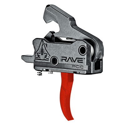 Rise Armament Rave-pcc AR-9 Curved Trigger Red
