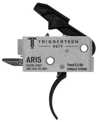 TriggerTech Mil-Spec Trigger Curved Bow AR-15 Single Stage Black