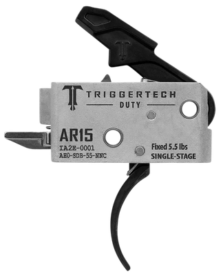 TriggerTech Mil-Spec Trigger Curved Bow AR-15 Single Stage Black