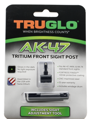Truglo Sight Front Ak-47 Style White Tritium