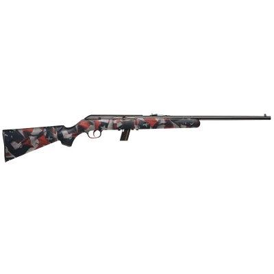 Savage 64, 22 LR 21" 10+1 Blued Barrel/Rec American Flag Synthetic Stock