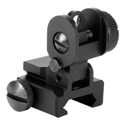 AIM Sports AR-15 Rear Sight with Flip-Up Dual Aperture