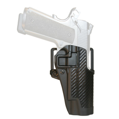 Blackhawk CQC Serpa Holster, 1911, Carbon Fiber, Right Hand Black