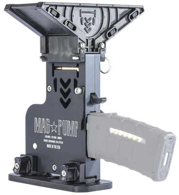 MagPump Elite AR-15 Magazine Loader .223 Rem/5.56 NATO 90 Round Hopper Feed With MagDump Magazine Stripper Polymer Housing Matte Black