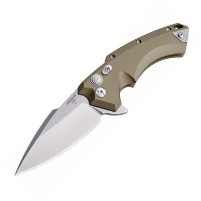Hogue X5 4in Folder Spear Pt Tumbled Alum