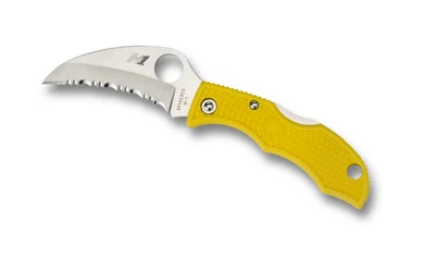 Spyderco Ladybug3 Folder 1.94 in Serrated Black FRN Handle
