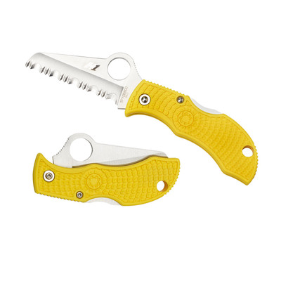 Spyderco Manbug Folder 1.95in Plain British Green FRN Handle
