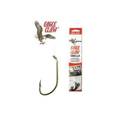 Eagle Claw Bronz Plain Shank Snell 6Pk