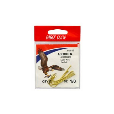 Eagle Claw Gold Abrdn Hooks 10Pk