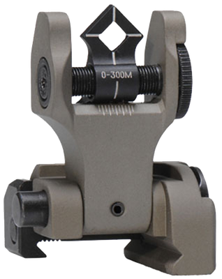 TROY INDUSTRIES FOLDING REAR DI-OPTIC SIGHT FDE