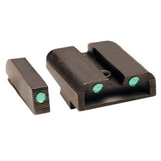 Truglo Brite-Site Tritium Sight Set Sig Sauer #6 Front #8 Rear Steel Green