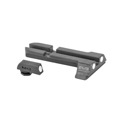 Meprolight MicroRDS Quick Detach Adapter and Backup Sights Black For Glock