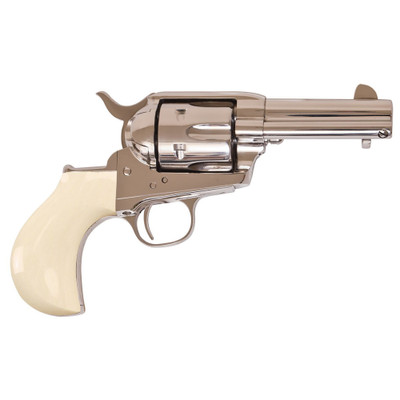 Cimarron Doc Holliday Thunderer Combo Revolver 45 Long Colt 35quot Barrel 6 Rounds TruIvory Grips Nickel