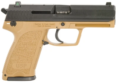 HK USP V1, 9mm, 4.86" Barrel, 15rd, Flat Dark Earth
