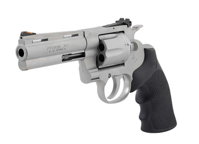 COLT PYTHON 357 MAGNUM 425quot 6RD STAINLESS STEEL HOGUE GRIP